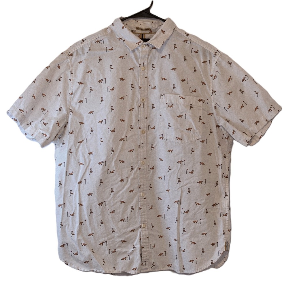 Cactus Man Slim Fit Button Up Men's Shirt Size XL